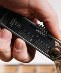 Using Titanium EDC Wrench For Everyday Carry With One Handed Operation Removable Pocket Clip Paracord Lanyard And Key Ring Universal 25 Size SAE And Metric Wrench Set In Silver