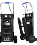 Heavy Duty Electric Stair Climbing Dolly With 1250W Motor And 900Lb Capacity, Feature Dual Speed Options, foldable tracked hand truck.