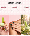 Six Macaron Color Gel Nail Polishes Set with 0.56 Fl Oz Tilt Stand Bottles featuring a pastel color theme.