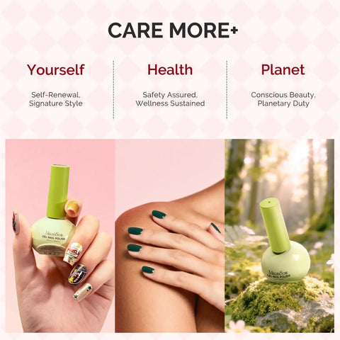 Six Macaron Color Gel Nail Polishes Set with 0.56 Fl Oz Tilt Stand Bottles featuring a pastel color theme.