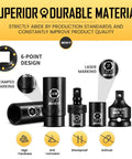 Heavy Duty Half Inch Drive Impact Socket Set, 72-Piece SAE And Metric Kit highlighting 6-point design and markings