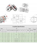 CNC Ball Screw Kit With Anti Backlash Nut SFU1610 1000mm 39.37in 16mm Ballscrew BK12 BF12 End Supports Coupler Nut Housing For Your CNC Rig Stepper Mount Included, coupling spec chart