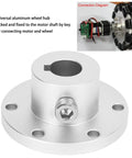 Aluminum Flange Coupling For RC Models 14mm Shaft High Hardness Alloy Connector with locking key for motor-wheel connection