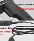Close-up of the durable switch key and 1.5-meter extension cable for Beast Mode Heavy Duty 2200W Electric Hydraulic Pliers.