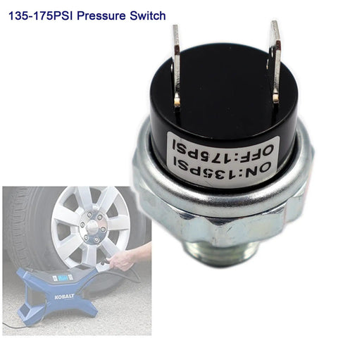135 To 175 PSI Pressure Switch Replacement For Kobalt LK20175 Air Compressor Direct Exact Match Part, shown up close