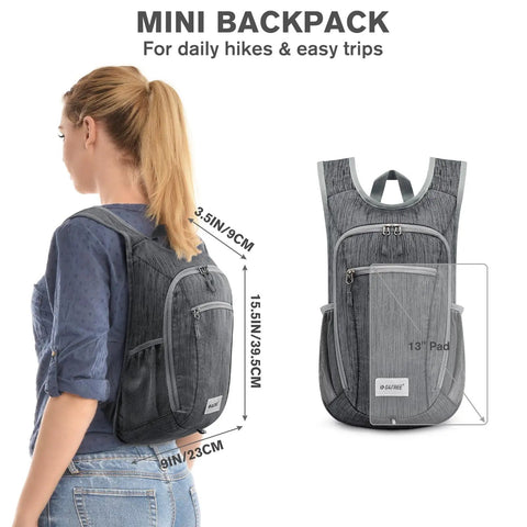 Lightweight Packable Hiking Daypack 10L/15L Foldable Outdoor Backpack For Travel And Day Hikes Compact Shoulder Bag with model