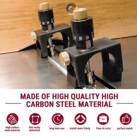 Magnetic Planer Blade Setting Jig, Adjustable Knife Height Gauge Setter for Jointer and Planer, High Carbon Steel Tool