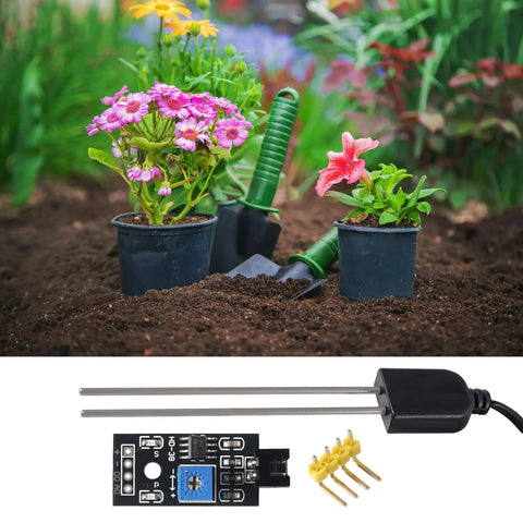 Soil Moisture Sensor For Garden And Auto Watering Systems With Corrosion Resistant Probe Analog Output For Arduino And Raspberry Pi