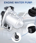 Engine Electric Coolant Water Pump Direct Oem Replacement For Bmw X5 E70 30I Models Years 2007 Through 2010 features sleek silver design.
