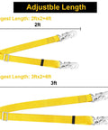 Adjustable lanyards for Hunting Safety Harness For Tree Climbing With Adjustable Lanyards And Restraint Straps Hands Free Fall Protection Belt.