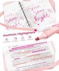 Pastel highlighters from All In One Back To School Supplies Set With Case Including Black Ink Gel Pens, Correction Tapes.