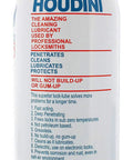 Back view of Pro Grade Lock Lube Spray 11 Oz Greaseless Graphite Free Dielectric Cleaner And Protectant bottle with red straw.