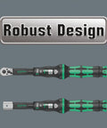 Beast Mode Click Torque B1 3/8-Inch Drive Wrench With Reversible Ratchet and 45-Tooth design, displaying robust design feature.