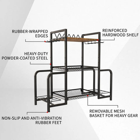 Built Like A Tank Vertical Floor Gun Rack Stores Eight Long Guns And Six Pistols With Rust Resistant Steel Frame Ideal For Tactical Gear And Home Defense Setup