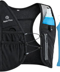 Lightweight Hydration Running Vest For Men And Women With 9 Pockets, Adjustable Chest Straps, 500ml Soft Flask Shown