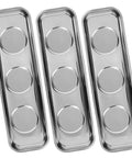 Magnetic Parts Tray Set Of 3 For Nuts Bolts And Small Metal Parts With Extra Strong Magnets Thickened Stainless Steel Trays Handy Garage Or Shop Setup