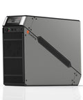 Heavy Duty LiFePO4 Ups Battery Backup Surge Protector with dual metal housing and clear display for power monitoring.