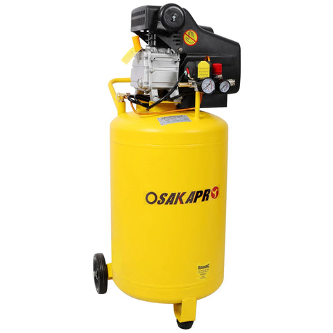 High-Performance 21 Gallon Air Compressor With 115 Psi Output And 2.5 Hp Motor. This Portable Vertical Tank Unit Features Convenient Wheels For Easy Transport. Perfect Powerhouse For pneumatic Tools, Nails, And Workshop projects. Reliable Performance