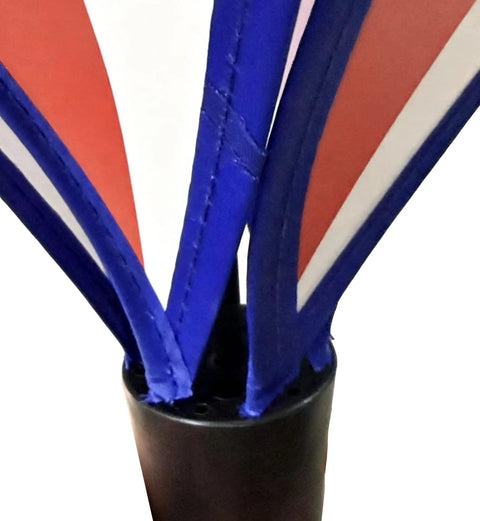 Close-up of the All American Patriotic Wind Spinner Duo for Yard and Garden Decor with flag colors on fabric strips
