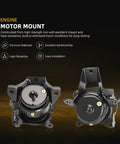 Front view of heavy duty Engine Motor Mount Set Fits Escalade ESV 2015 to 2019 Silverado 1500 2014 to 2018 Yukon 2015 to 2019