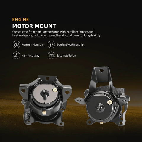Front view of heavy duty Engine Motor Mount Set Fits Escalade ESV 2015 to 2019 Silverado 1500 2014 to 2018 Yukon 2015 to 2019