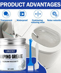 High-Performance Medium Viscosity Damping Grease For Washing Machines, Suspension Rods, and Toilets with tools and toilet
