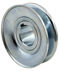 Workhorse Single Groove V Belt Pulley 3 Inch Outer Diameter 1 Inch Bore Carbon Steel Motor Pulley For A 4L 3L V Belts Zinc Plated 1020 Steel Comes With Keyseat And Mounting Screws