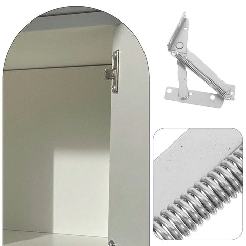 Folding Sofa Bed Hinges For Cabinet Doors 80 Degree Lift Up Function Cold Rolled Steel Corner Cabinet Hardware