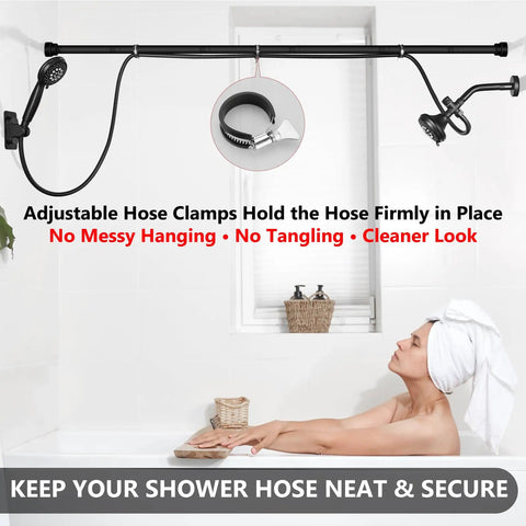 Adjustable High Pressure Dual Shower Head For Couples In Slick Matte Black Finish With Heavy Duty 304 Stainless Steel Build For Your Ultimate Bathroom Setup And Smooth Flow