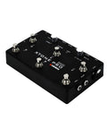 Professional Mobile Audio Interface With Ultra Low Latency And 192 kHz 114 dB Dynamic Range Dual Mic Preamps in black with foot switches