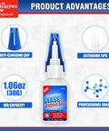 Crystal Clear Glass Glue For Quick, No Drama Repairs In Glass, Jewelry And Art, Waterproof with extension tips and features