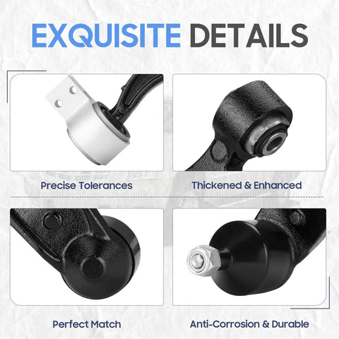 Front Lower Control Arm And Ball Joint Assembly With Bushings Kit For 2011 2019 Explorer And 2013 2019 Police Interceptor Utility Two Piece Set Premium Quality, close-up detail