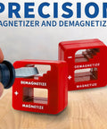 Demagnetizer And Magnetizer For Screwdrivers, Bits, Drills, Sockets, Nuts, Bolts, Nails, And Small Tools Pro Grade Magnetic Strength For Precision Work Quick Demagnetize And Magnetize In Red