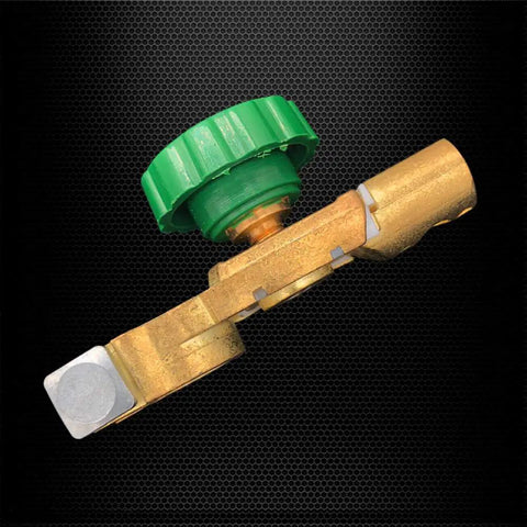 Top Post 12V Battery Disconnect Switch Kit For Cars, Quick Disconnect Cut Off With Easy Knob On Off, 125 Amp, side view