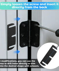 15 Piece Interior Door Hinge Shims Set for DIY Realignment, 3.5 Inch Hinge Spacers inserted in door hinge to fix alignment