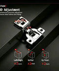 20 Pack 1.5 Inch Overlay Soft Close Cabinet Hinges with 3D Adjustment for Face Frame Kitchen Cabinets, black background