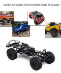 313mm Wheelbase Chassis Frame With Tires For 1 To 10 Scale SCX10 II 90046 90047 RC Crawler DIY Build Kit With Brushed 540 35T Motor And Durable Hardened Steel Frame For Tough Trail Crawling.