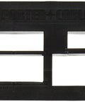 Heavy Duty Door Strike And Latch Router Template Fits Quarter Inch Collets, Precision Jig to Cut Plates on Door Frames, black plastic design.
