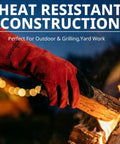Size M Welding Gloves For Women And Small Hands With Kevlar Reinforcement handling firewood by a campfire at night.