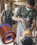 16 AWG Enameled Copper Wire For Motors And Transformers 1 Lb Spool 129 Feet 99.9 Percent Pure Copper Magnetic Coil Wire Double Insulated High Temperature 220C Thermal Class Ideal For Windings And Electroculture Gardening in workshop