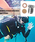 Dive Gear Burst Disc Valve Assembly For Scuba Tanks 5000psi 5250psi Regulators with stainless steel and safety use