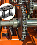 Shop Quality Industrial Number 60 Roller Chain Connecting Links With Master Connector Hardware Built Like A Tank Carbon Steel, showing chain and master link in use.