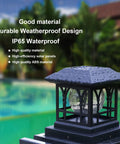 Go-To LED Post Cap Lights For Outdoor Wood Fence And Decks Fits 3.5 By 3.5 4 By 4 4.5 By 4.5 And 5 By 5 Posts With IP65 Waterproof Design