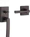 Spyglass Front Entry Handleset With Interior Lever SmartKey Rekey Deadbolt Microban Protection Venetian Bronze Finish Easy DIY Install For Standard 2 Bore Holes Doors Durable Front Door Hardware