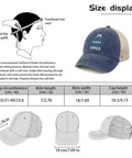 Lightweight plain trucker cap for men with anti-sweat band and breathable mesh, size and dimensions for all-season comfort.