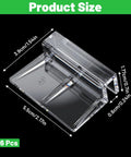 Built Different Acrylic Fish Tank Lid Clips Six Pack Crystal Clear Rimless Aquarium Cover Brackets For 5 To 6 Millimeter Glass size details