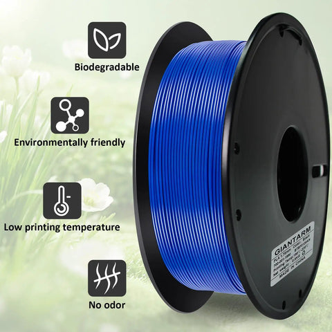 Blue PLA 3D Printer Filament 1.75mm 0.5Kg Spool High Purity Corn Compound Delivers Rock Solid Extrusion And Zero Warping For Butter Smooth Models That Look Totally Sick Daily