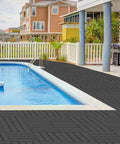36 Sq Ft Interlocking Deck Tiles Pack Of 36 Waterproof Outdoor Flooring 12x12 In All Weather Use For Porch Poolside Balcony Backyard Dark Grey