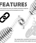 Heavy Duty Aluminum Motorcycle Kickstand Springs Pair OEM 50005-85A Fits Harley Softail Fxst And Tour Glide Flt close-up of spring detail.