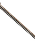 Top Shelf Stainless Steel Phillips Oval Machine Screws Standard Ten Twenty Four By Four Inches Long Heavy Duty Fasteners close-up view.